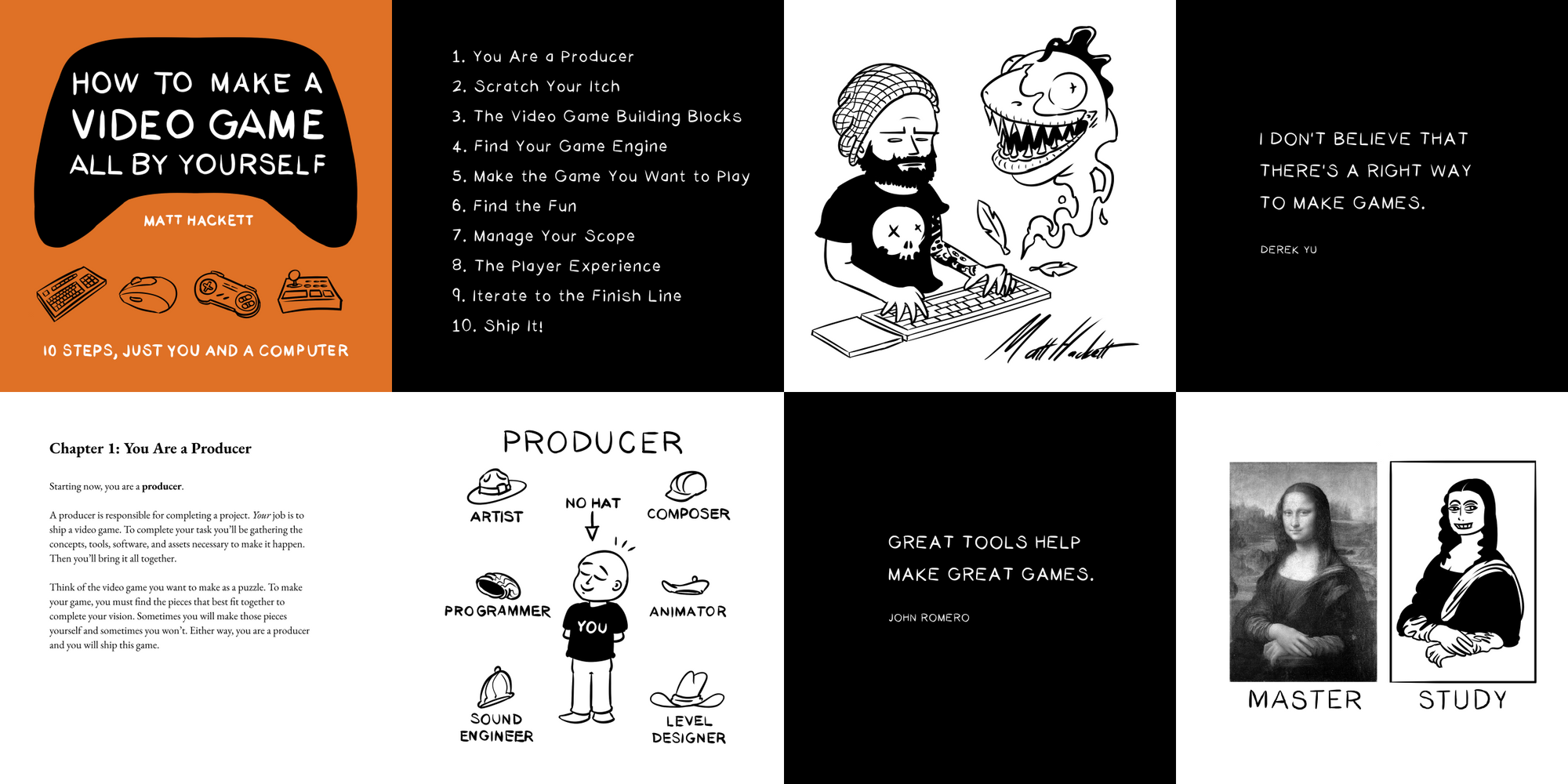 8 pages from How to Make a Video Game All By Yourself